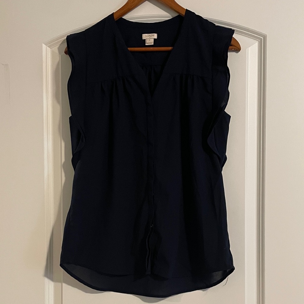 3/$15 or 5/$20 J. Crew Navy Sleeveless V-Neck Camisole
